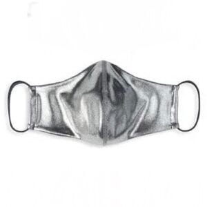4/$20 New Heroine Sport Metallic Face Mask in Silver